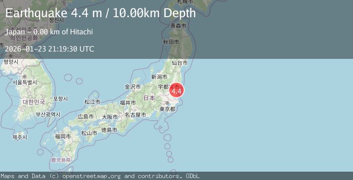 Map of NEAR EAST COAST OF HONSHU, JAPAN