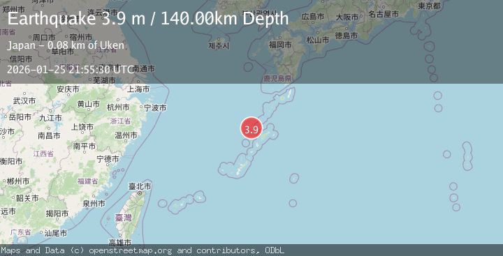 Map of RYUKYU ISLANDS, JAPAN