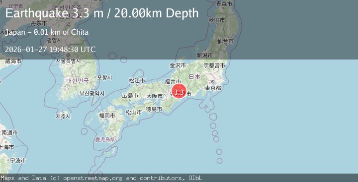 Map of WESTERN HONSHU, JAPAN