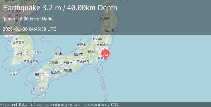 Map of NEAR EAST COAST OF HONSHU, JAPAN