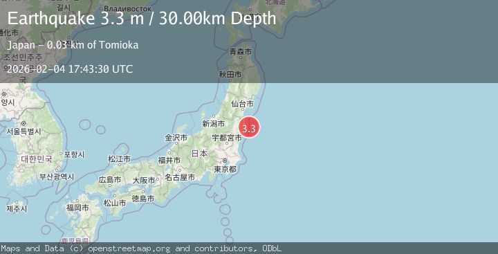 Map of NEAR EAST COAST OF HONSHU, JAPAN