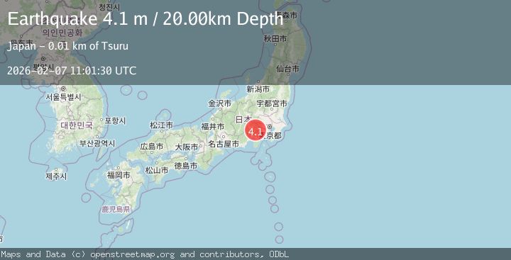 Map of EASTERN HONSHU, JAPAN