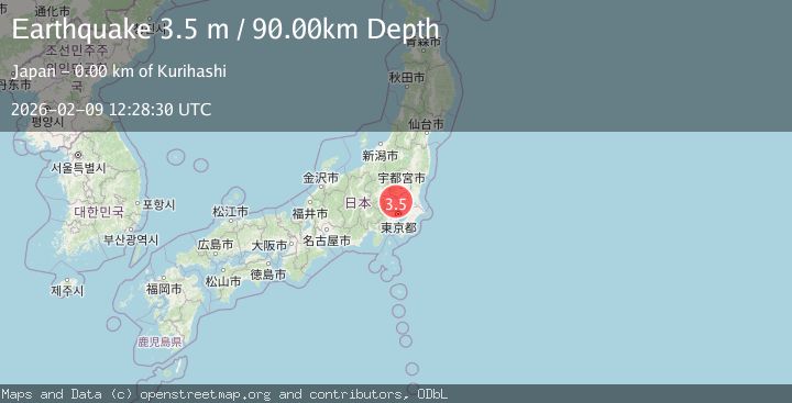 Map of EASTERN HONSHU, JAPAN