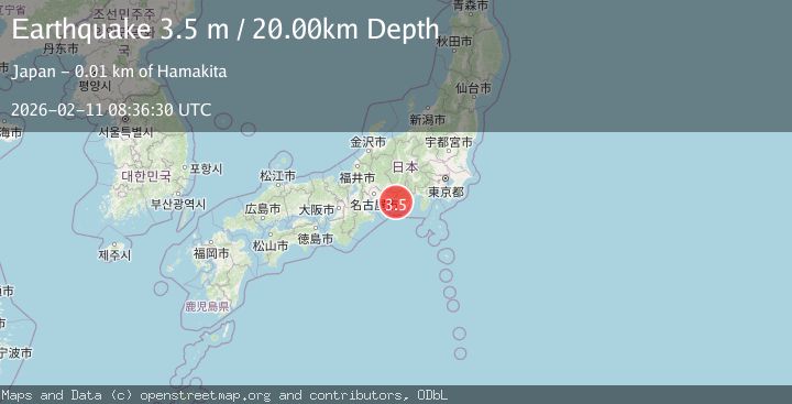 Map of NEAR S. COAST OF HONSHU, JAPAN
