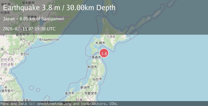 Map of HOKKAIDO, JAPAN REGION