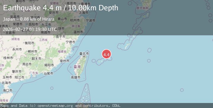 Map of NORTHEAST OF TAIWAN