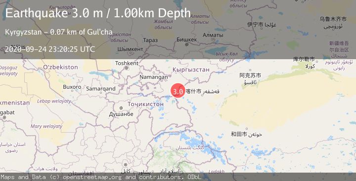 Map of SOUTHERN XINJIANG, CHINA
