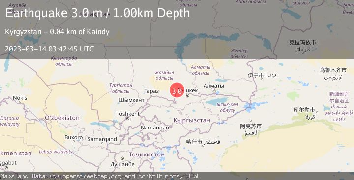 Map of CENTRAL KAZAKHSTAN