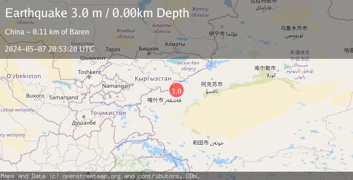 Map of SOUTHERN XINJIANG, CHINA