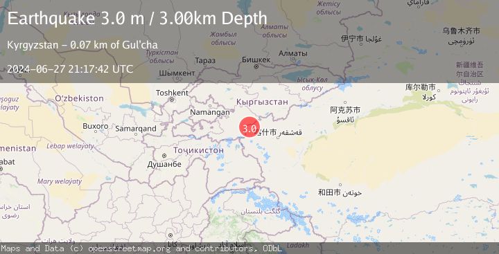 Map of SOUTHERN XINJIANG, CHINA