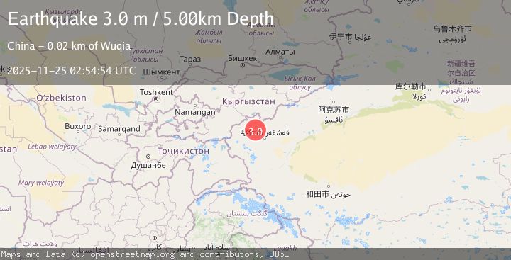 Map of SOUTHERN XINJIANG, CHINA