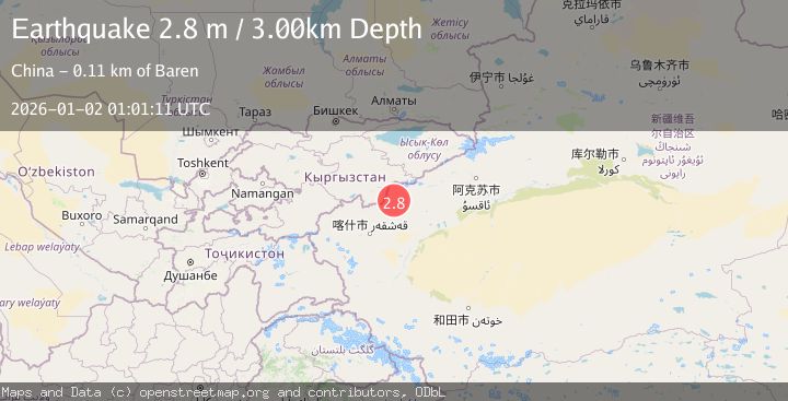 Map of SOUTHERN XINJIANG, CHINA