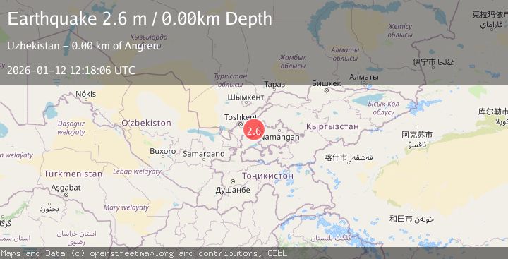 Map of EASTERN UZBEKISTAN