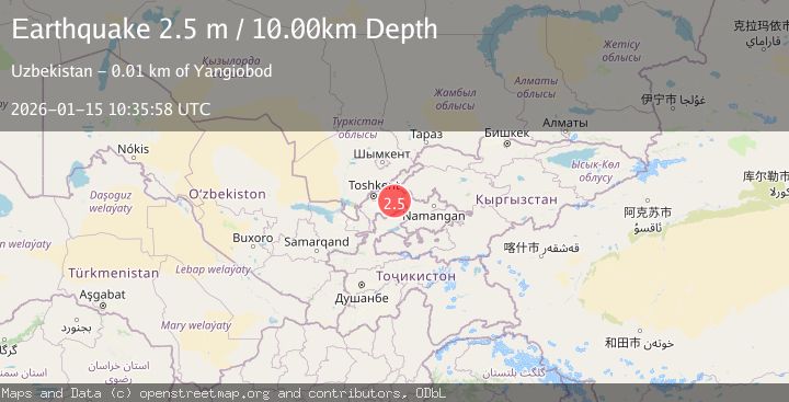 Map of EASTERN UZBEKISTAN