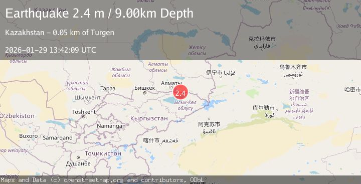 Map of EASTERN KAZAKHSTAN