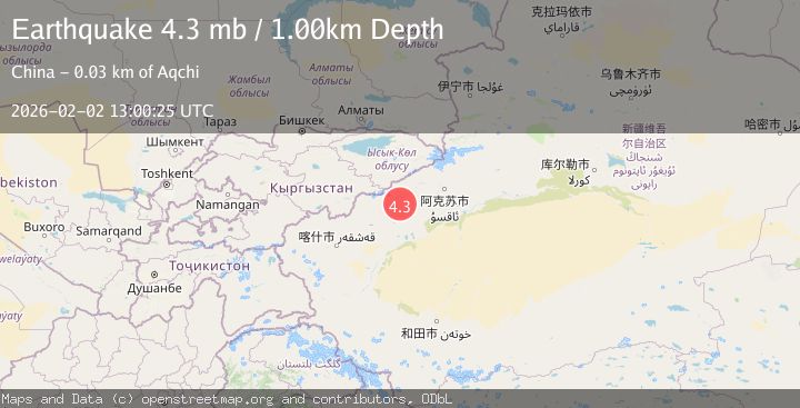 Map of SOUTHERN XINJIANG, CHINA