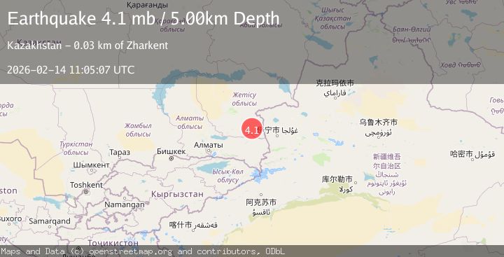Map of EASTERN KAZAKHSTAN