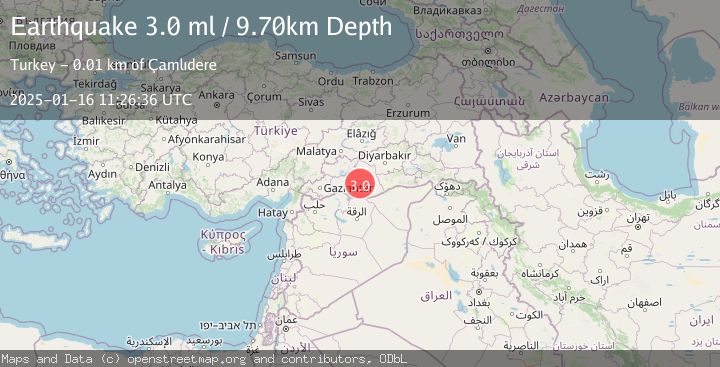Map of EASTERN TURKEY