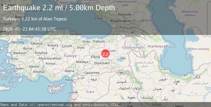 Map of EASTERN TURKEY