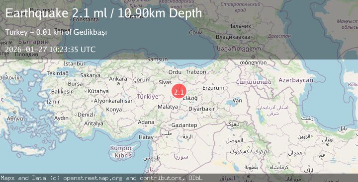 Map of EASTERN TURKEY