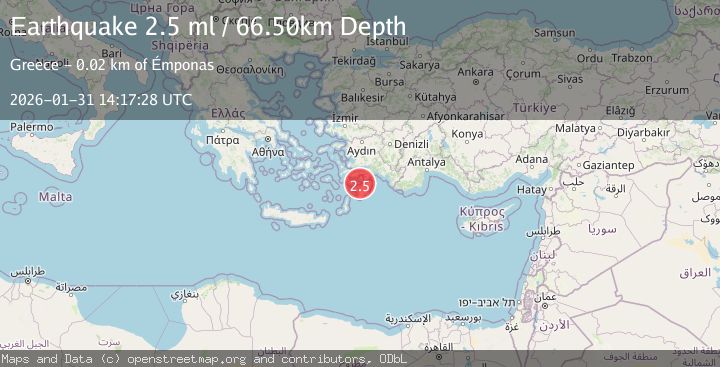Map of DODECANESE IS.-TURKEY BORDER REG