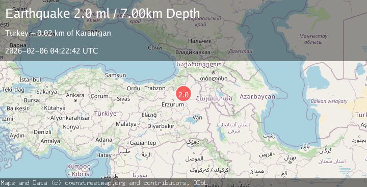 Map of EASTERN TURKEY