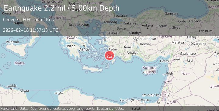 Map of DODECANESE IS.-TURKEY BORDER REG