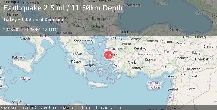 Map of NEAR THE COAST OF WESTERN TURKEY