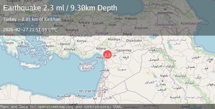 Map of TURKEY-SYRIA BORDER REGION