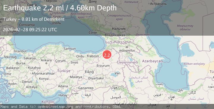 Map of EASTERN TURKEY