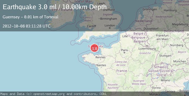 Map of CHANNEL ISL. REG, UNITED KINGDOM