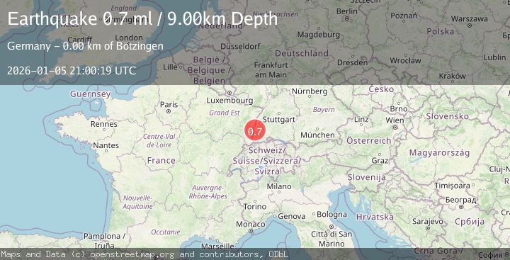Map of FRANCE-GERMANY BORDER REGION