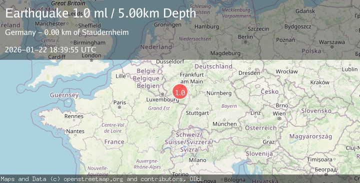 Map of FRANCE-GERMANY BORDER REGION