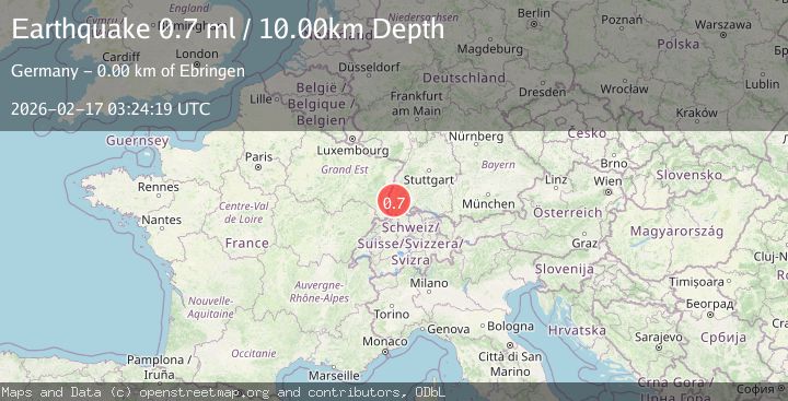 Map of FRANCE-GERMANY BORDER REGION