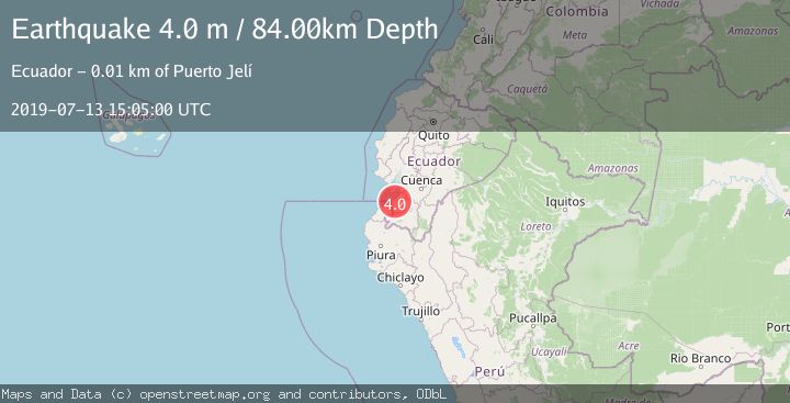 Map of PERU-ECUADOR BORDER REGION