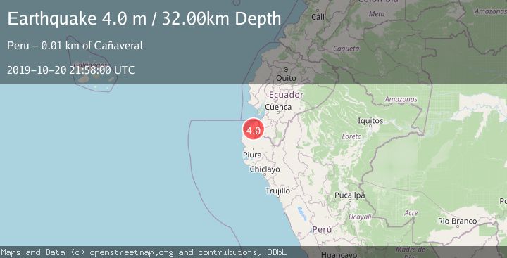 Map of PERU-ECUADOR BORDER REGION