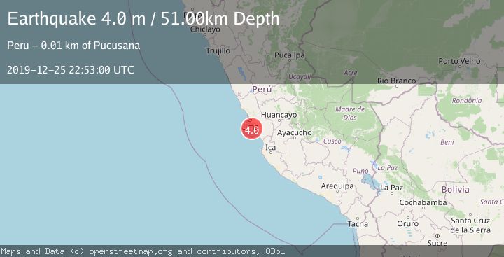 Map of NEAR COAST OF CENTRAL PERU