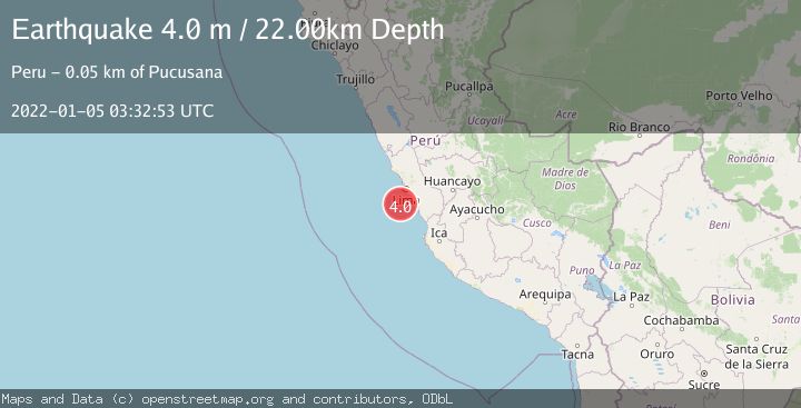 Map of NEAR COAST OF CENTRAL PERU