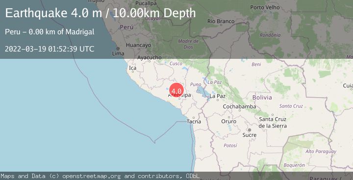 Map of SOUTHERN PERU