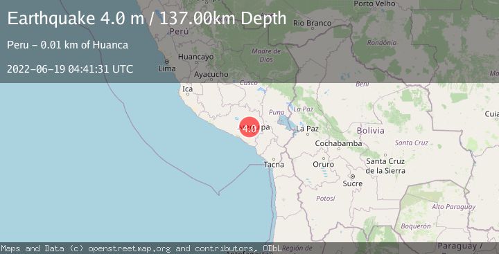 Map of SOUTHERN PERU