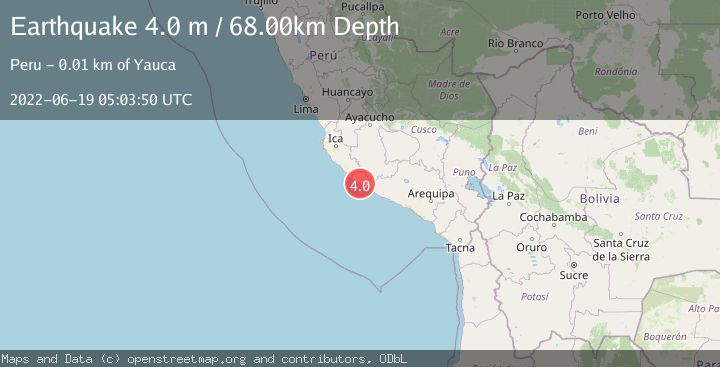 Map of NEAR COAST OF SOUTHERN PERU