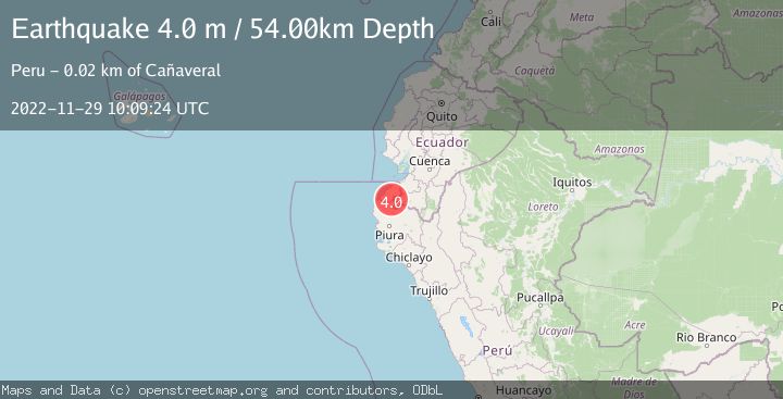 Map of PERU-ECUADOR BORDER REGION
