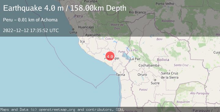 Map of SOUTHERN PERU
