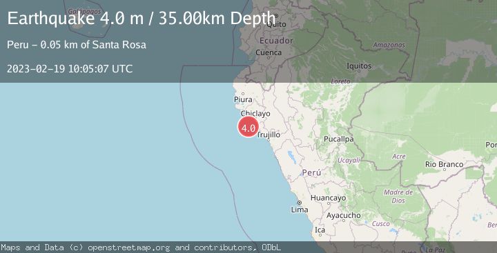 Map of OFF COAST OF NORTHERN PERU