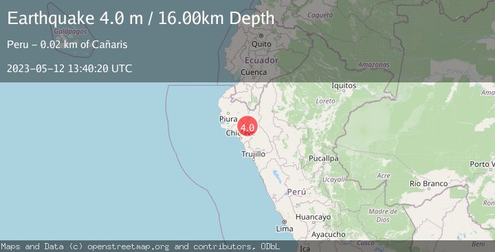 Map of NEAR COAST OF NORTHERN PERU