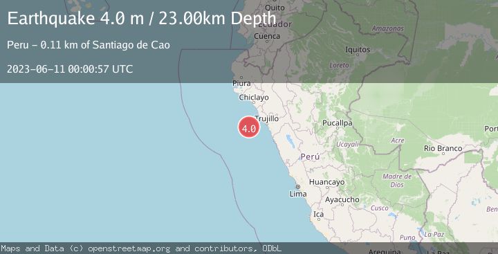 Map of OFF COAST OF NORTHERN PERU