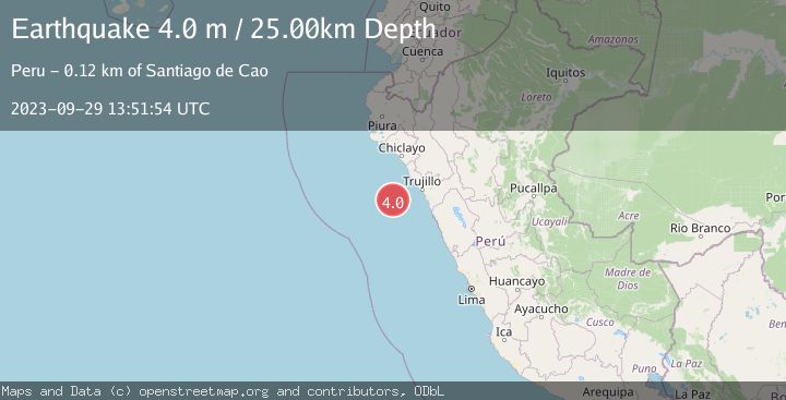 Map of OFF COAST OF NORTHERN PERU