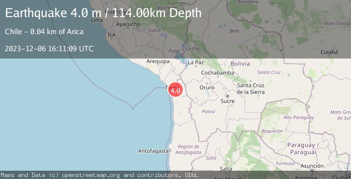 Map of TARAPACA, CHILE