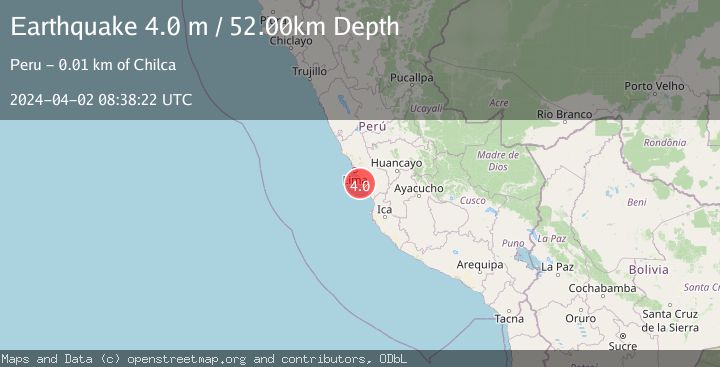 Map of NEAR COAST OF CENTRAL PERU