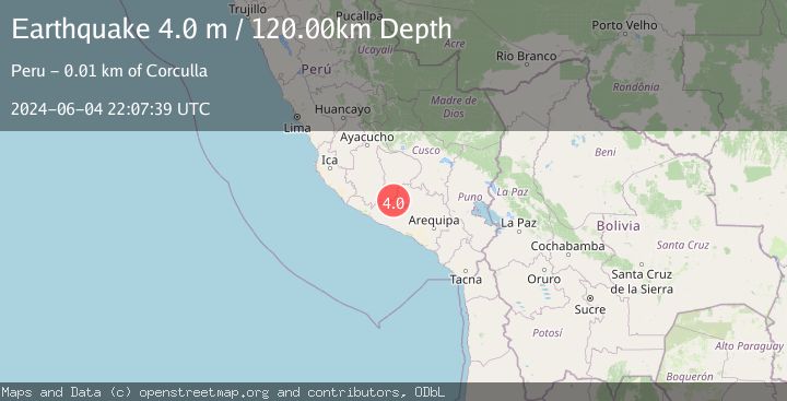Map of SOUTHERN PERU